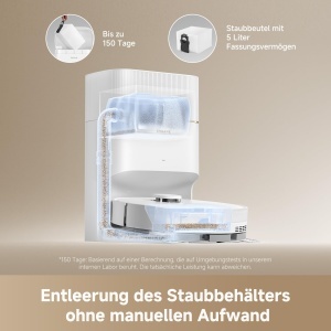 Aspirator robot dreame D20 Pro Plus, 13000 Pa, 5200 mAh, cu functie de spalare - Img 2