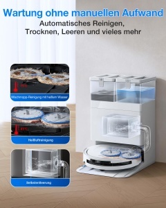 Aspirator robot ECOVACS DEEBOT T50 Omni Gen3, 25000 Pa, functie de spalare - Img 5