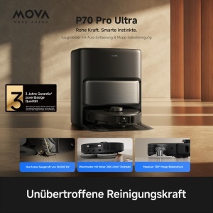 Aspirator robot Mova P70 Pro Ultra, 30000Pa putere, 260 rotatiimin, auto-curatare - Img 2