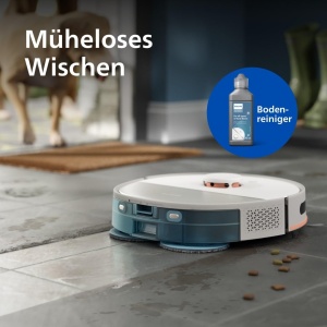 Aspirator robot Philips HomeRun 5000 XU510020, 10000 Pa, mop dublu, auto-golire - Img 5