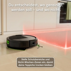 Aspirator si mop robot iRobot Roomba 115 Combo, 15000 Pa, negru - Img 7