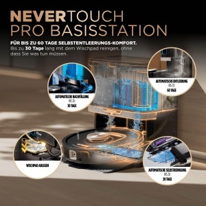 Aspirator si Wischroboter Shark PowerDetect RV2800, Negru, 2-in-1 - Img 4