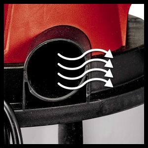 Aspirator umed/uscat Einhell TC-VC 1815 S (1.250 W, recipient din otel inoxidabil de 15 litri, sistem de furtun de 36 mm, suport pentru accesorii, duza de aspiratie cu insertie combinata) - Img 5