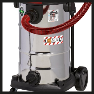 Aspirator umed/uscat Einhell TE-VC 2340 SACL (1.500 W, 225 mbar, raza de functionare de 9 m, filtru plisat HEPA incl. sistem de curatare a filtrului, recipient de 40 l, clasa de protectie impotriva prafului L, priza automata de 1.900 W) - Img 7