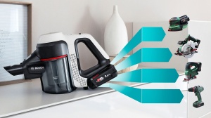 Aspirator vertical Bosch BBS711W, fara sac, 0.3 litri, LED, alb - Img 3