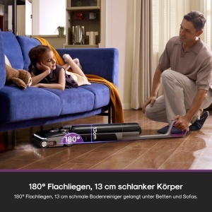 Aspirator vertical Eureka FloorShine 880, 24.000 Pa, functie de spalare, autonomie 60 min - Img 5