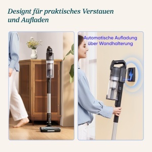 Aspirator vertical Levoit LVAC-200 MAX autonomie 70 min sistem HEPA 9999 anti-incurcare par - Img 6