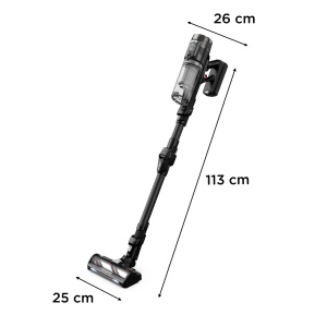 Aspirator vertical Rowenta X-Force Flex 1260 Neo RH9L55E0 150 Air Watt autonomie 60 min negru - Img 8
