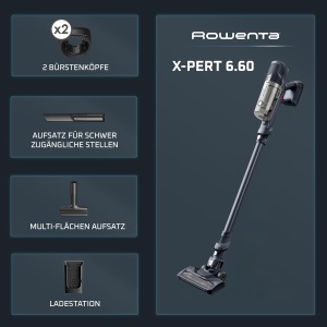 Aspirator vertical Rowenta X-Pert 660 RH6831EO 100W fara fir autonomie 45 min negru - Img 7