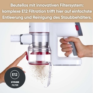 Aspirator vertical SEVERIN HV 7166, 2-in-1, 400 W, autonomie 60 min, alb - Img 9