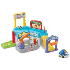 Atelier Auto VTech Tut Tut Baby Flitzer cu Roboterarm, 2-in-1, pentru copii 1-5 ani
