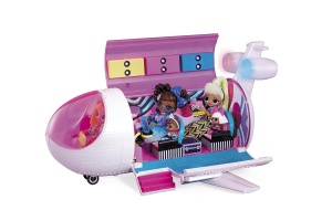 Avion de jucarie L.O.L. Surprise OMG 4-in-1, alb, cu 50 de surprize - Img 4
