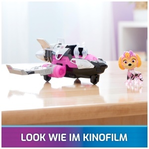 Avion de Jucarie PAW Patrol Skye, 17 cm, cu Efecte de Lumina si Sunet - Img 2
