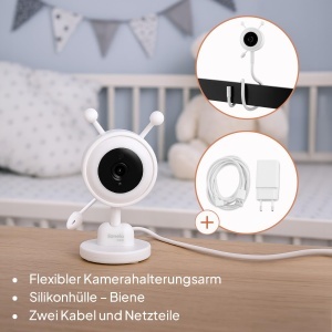 Babyphone cu camera Lionelo Babyline 3.4, display 3.5, noapte si zi - Img 4