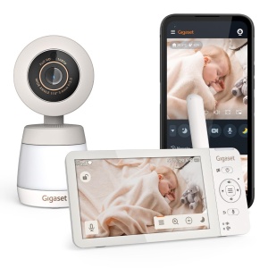 Babyphone video Gigaset Baby 700, 5.5, Full HD, albgrey