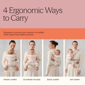 Babytrage Ergobaby Omni Classic, 4 pozitii, 0-48 luni, suport ergonomic - Img 5