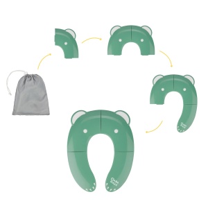 Badabulle Toilettensitz pliabil pentru copii Design ursulet Compact si antialunecare - Img 3