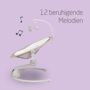 Balansoar electric Maxi-Cosi Cassia, 0-6 luni, max. 9 kg, 12 melodii, bej - Img 3