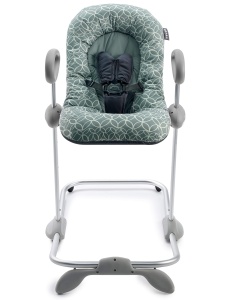 Balansoar pentru bebelusi Beaba Up Down III - 4 inaltimi, ergonomic, cu centura de siguranta - Img 4