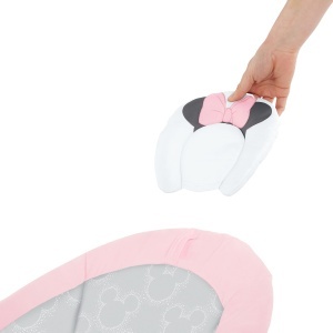 Balansoar pentru bebelusi Bright Starts Minnie Mouse, roz, cu muzica si 3 jucarii - Img 7