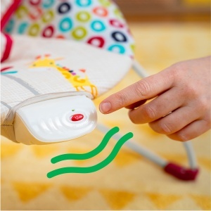 Balansoar pentru bebelusi Bright Starts Playful Pinwheels, cu vibratii si arcada de joc - Img 5