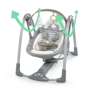 Balansoar pentru bebelusi Ingenuity Swing n Go Deluxe, 5 viteze, muzica, plus - Img 4