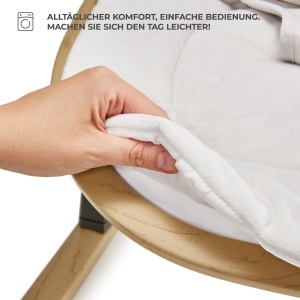 Balansoar pentru bebelusi Kinderkraft ELSU 2in1, 0-9 kg, gri, cu jucarii - Img 5