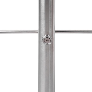 Balustrada din inox Relaxdays, 1,5 m, cu 2 posturi, pentru interior si exterior - Img 7