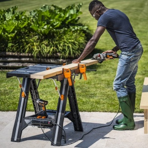 Banc de lucru multifunctional Worx Pegasus WX051 pliabil capacitate maxima 450 kg - Img 6