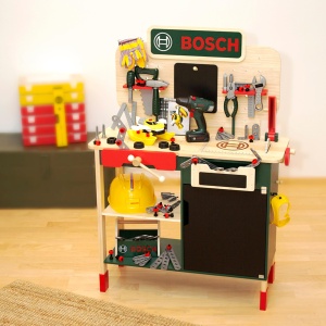 Banc de lucru pentru copii Bosch cu accesorii si sunete, 75 cm - Img 6