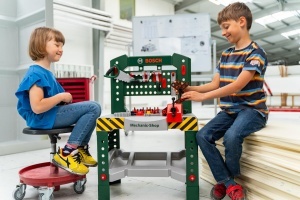 Banc de lucru pentru copii Theo Klein 8574 Bosch 77 piese - Img 2