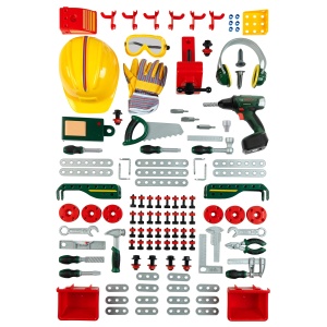 Banc de lucru Theo Klein 8422 Bosch, 150 piese, cu surubelnita si accesorii - Img 7