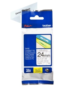 Banda de etichetare Brother TZe-151, 24 mm, negru pe transparent, laminata - Img 2