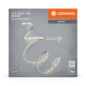 Banda LED cu senzor de atingere LEDVANCE, 1.5 m, culoare alb cald, montaj sub dulap - Img 5