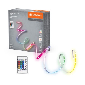 Banda LED cu sunet LEDVANCE FLEX AUDIO 2M, alba, 3.5W, RGB