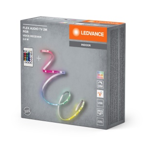 Banda LED cu sunet LEDVANCE FLEX AUDIO 2M, alba, 3.5W, RGB - Img 11