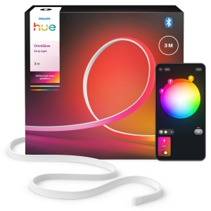 Banda LED Philips Hue OmniGlow 3m, 2700 lm, iluminare flexibila, control prin aplicatie