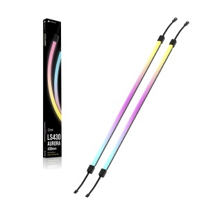 Banda LED RGB CORSAIR LS430 Aurora 430mm, 49 LED-uri, Magnetica - Img 6