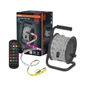 Banda LED RGB Osram 10M IP65, extensibila pana la 50m, cu telecomanda
