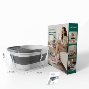 Basin de picioare Snailax cu functie de incalzire, vibratii si 18 role de masaj - Img 10