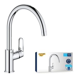 Baterie bucatarie GROHE Start Flow 31555001 crom rotatie 360deg montaj rapid