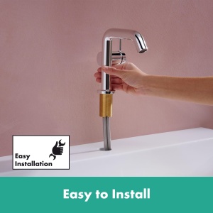 Baterie de chiuveta hansgrohe Tecturis S Fine, crom, EcoSmart, 110mm - Img 8
