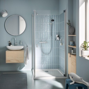Baterie de dus GROHE Precision Get, crom, cu tehnologie de economisire a apei - Img 7