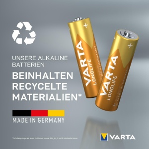 Baterii AA VARTA Longlife, 20 buc, Alkaline, 1,5V, pentru dispozitive cu consum redus - Img 4