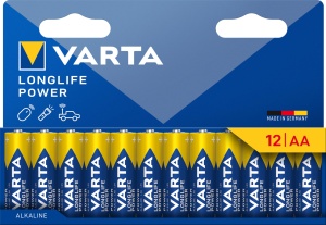 Baterii AA VARTA Longlife Power, 12 bucati, Alkaline, 1.5V