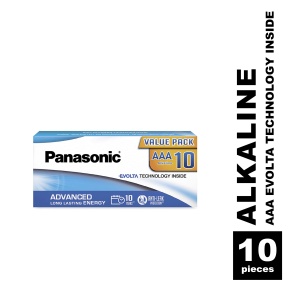 Baterii Alkaline Panasonic EVOLTA AAA Micro LR03, 10 buc, 1.5V, Ambalaj Plastic Free - Img 2