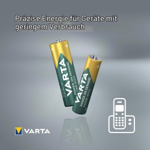 Baterii reincarcabile VARTA AAA, 800 mAh, 4 bucati, pentru telefoane fara fir - Img 4