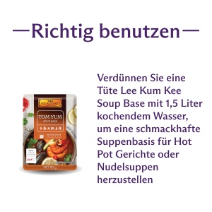 Baza de supa Tom Yum Lee Kum Kee - 80 g, aromata si picanta - Img 2