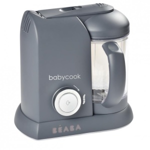 BEABA - Babycook Solo - Aparat de mancare pentru bebelusi 4 in 1 - Abur delicat - Gatit rapid cu abur in 15 minute - Cos de gatit din otel inoxidabil - Gri inchis - Img 4