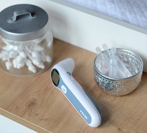 BEABA - Termometru clinic fara contact - Termometru cu infrarosu - Masurarea urechii si fruntii - Digital - Temperatura camerei - Mod bebelus, copil si adult - Ultrarapid - Multifunctional - Thermospeed - Img 5